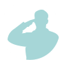 veteran saluting icon